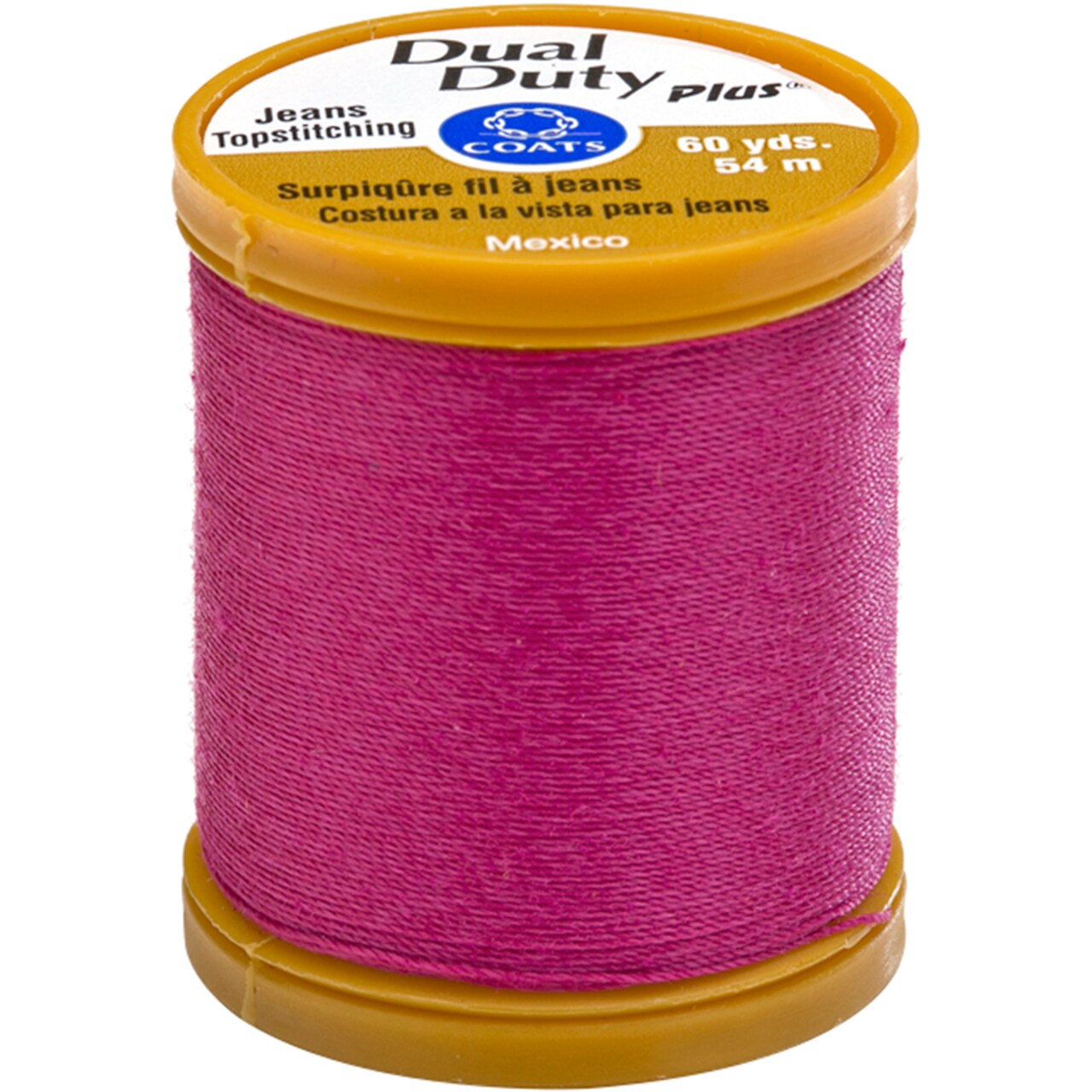 Coats Dual Duty Plus Jean & Topstitching Thread 60Yd-Red Rose